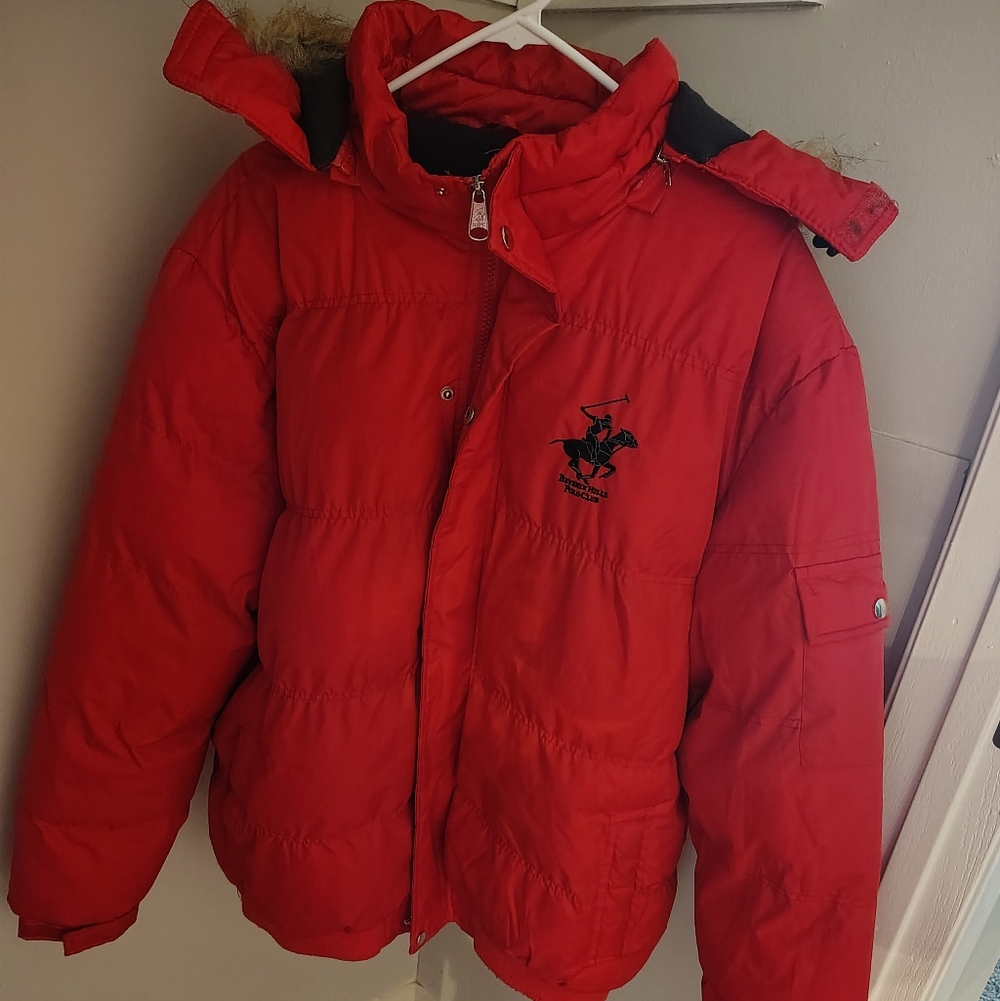 Men's Red Puffer Jacket
